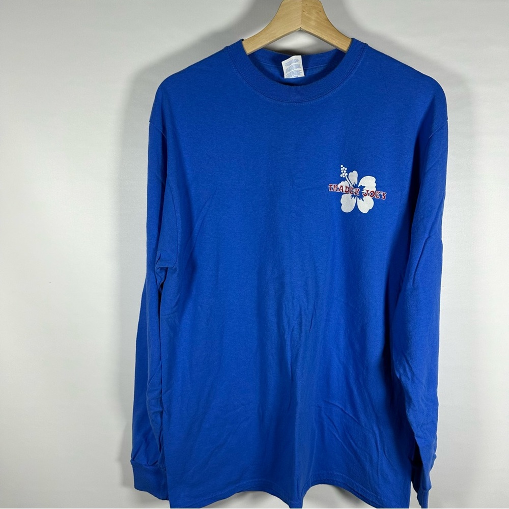 Trader Joe’s Blue Long Sleeve Men's Tee